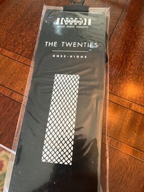 Wolford Black Fishnet Knee-Highs